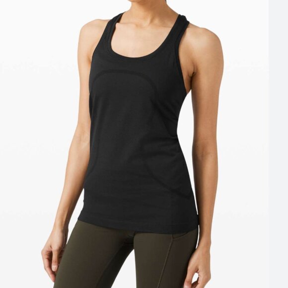 Lululemon Swiftly Tank Top Black Size 6 - Picture 1 of 8